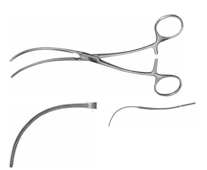 ДЕ’БЕКІ ПЕРЕФЕРИЧ. ЗАТИСКАЧ ВИГНУТ. 190MM